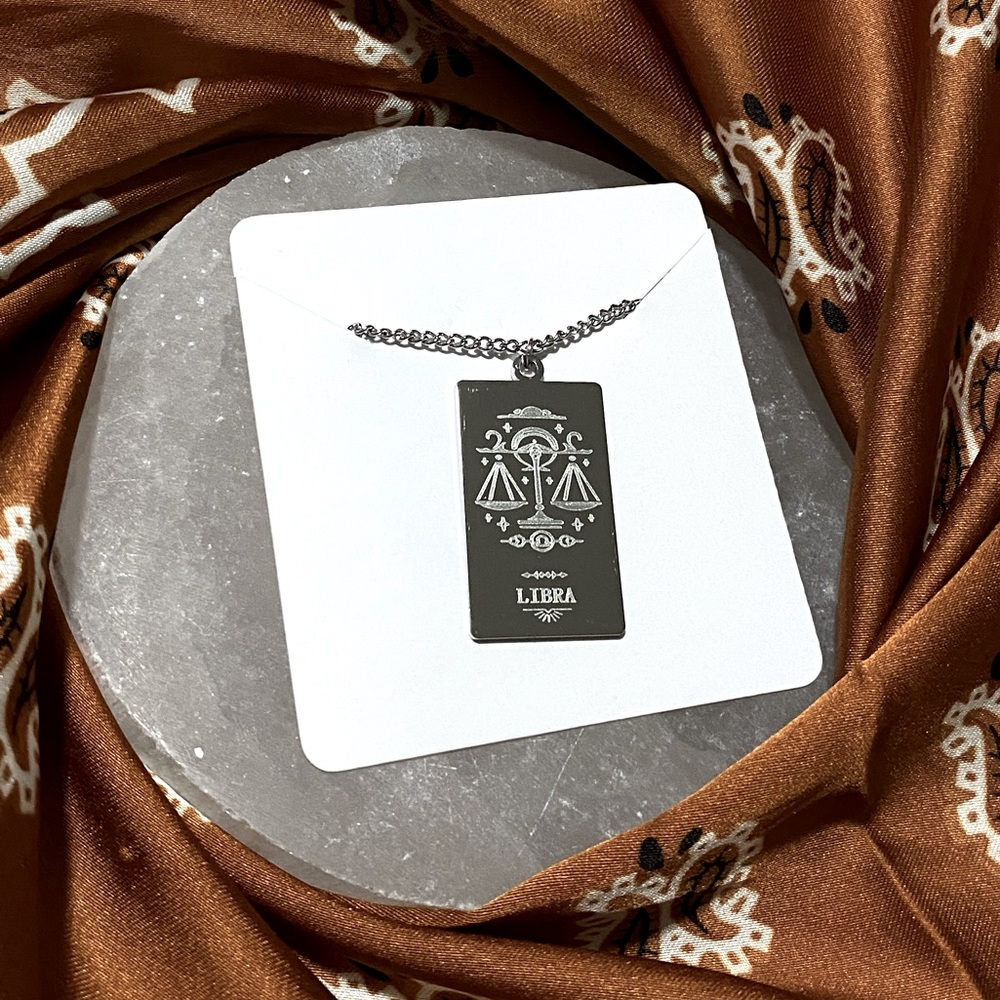 ⭐️ Libra Silver Zodiac Necklace